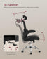 Adjustable Headrest Mesh Computer Chair FredCo