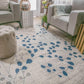 Adsila Modern Floral Iridescent Rug FredCo