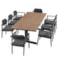 Aeris 9-Piece Outdoor Patio Aluminum Dining Set by Modway FredCo