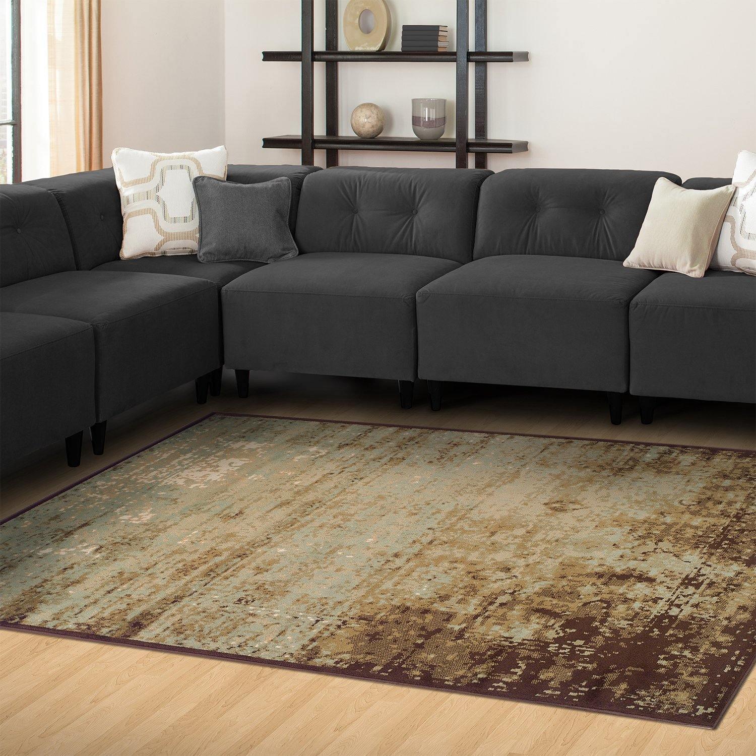 Afton Acid Wash Pattern modern Casual Rug FredCo