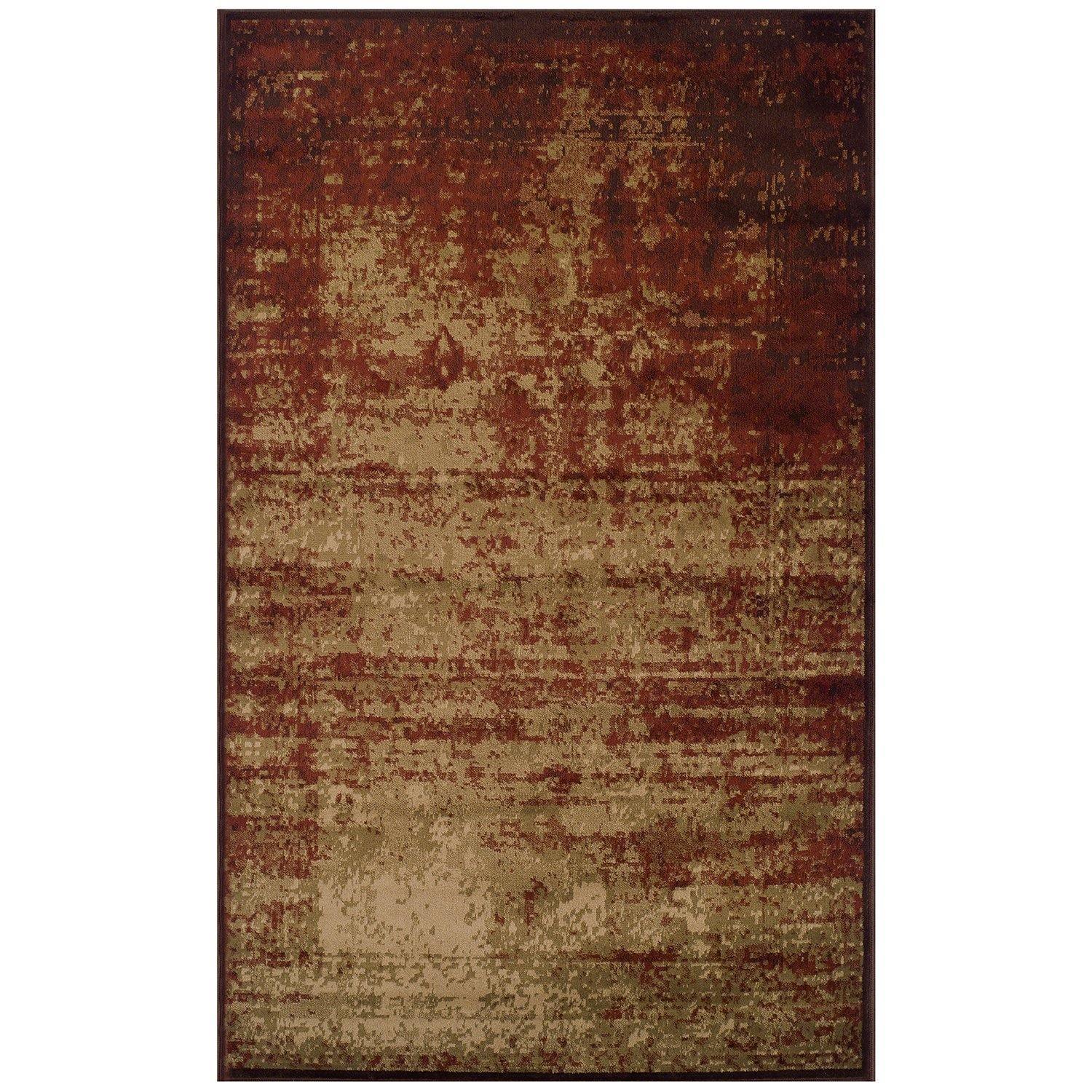 Afton Acid Wash Pattern modern Casual Rug FredCo