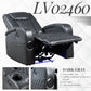 Alair Dark Gray Leather Aire Power Motion Recliner W/Bluetooth, Wireless Charger & Cupholder FredCo
