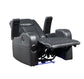 Alair Dark Gray Leather Aire Power Motion Recliner W/Bluetooth, Wireless Charger & Cupholder FredCo
