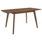 Alfredo Dining Room Set Natural Walnut and Grey 108080-S5 Coaster FredCo
