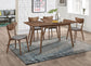 Alfredo Dining Room Set Natural Walnut and Grey 108080-S5 Coaster FredCo