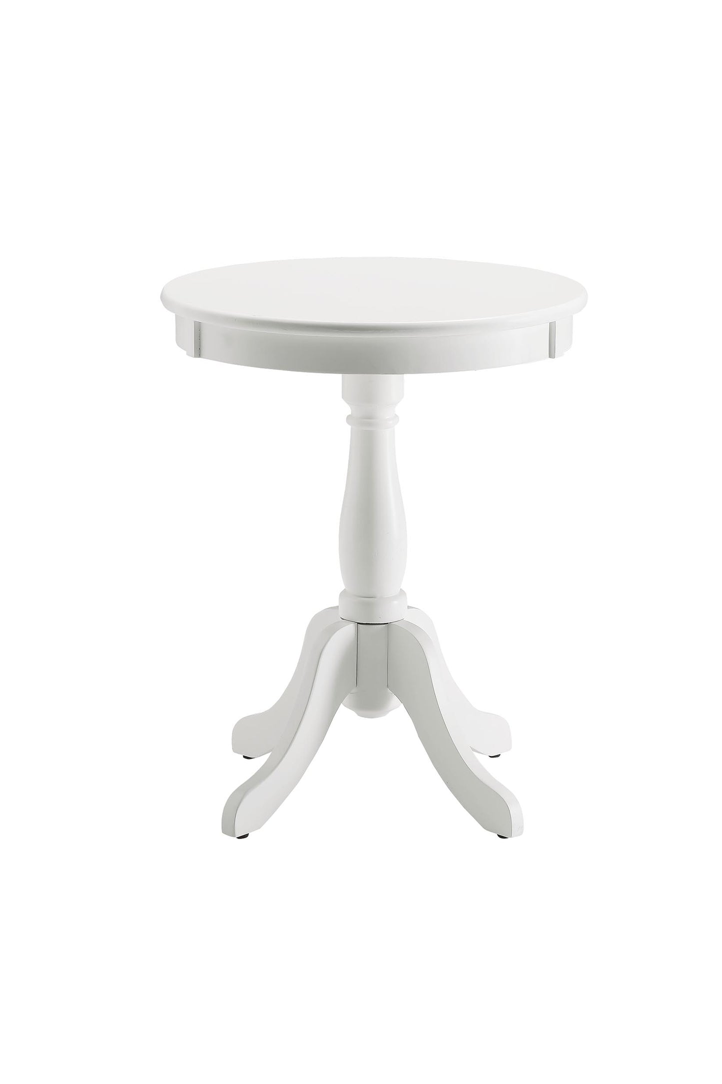 Alger White Finish Accent Table FredCo