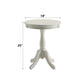 Alger White Finish Accent Table FredCo