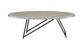 Allis Weathered Gray Oak & Metal Finish Coffee Table FredCo