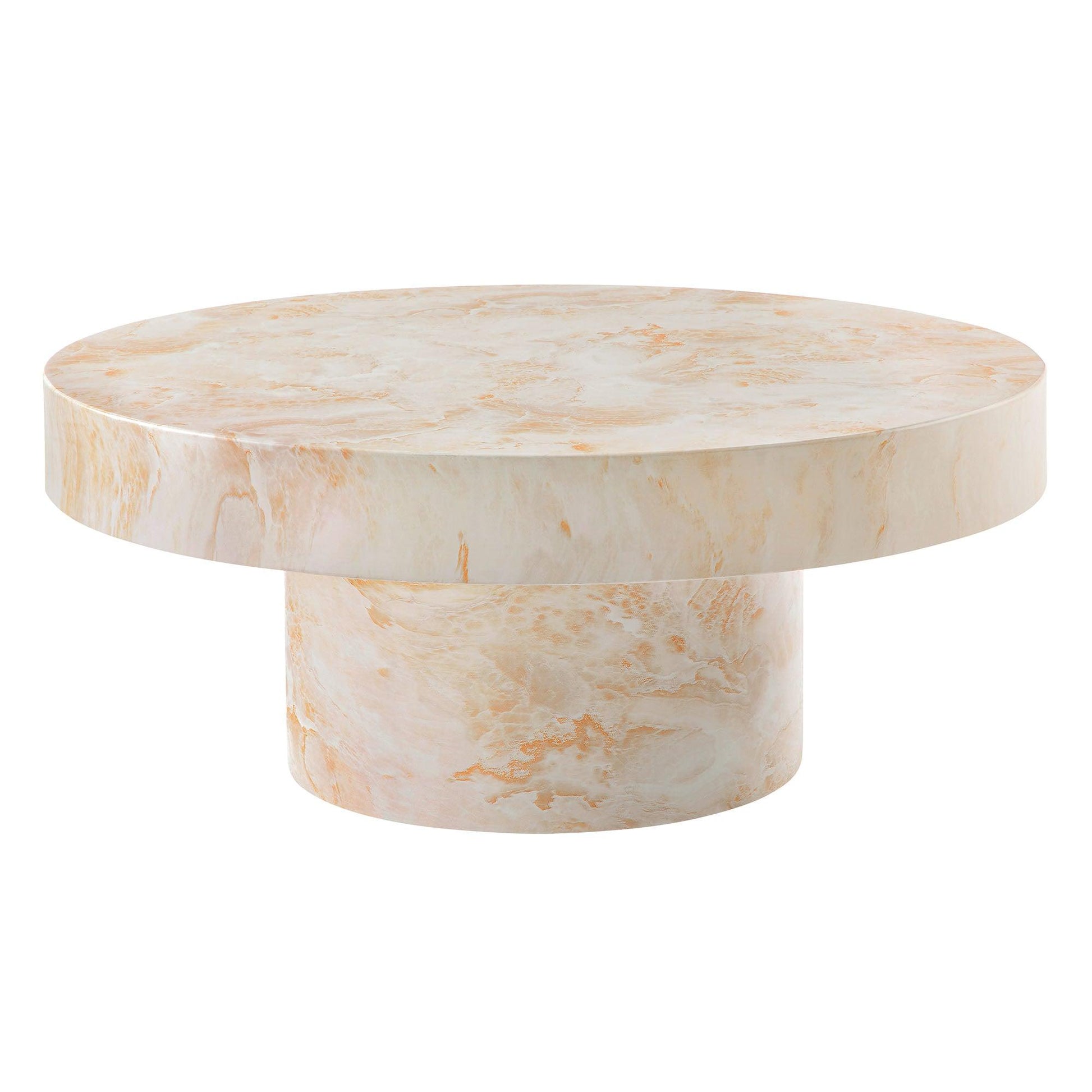 Alora Indoor - Outdoor Patio Concrete Round Coffee Table by Modway EEI-7091 FredCo