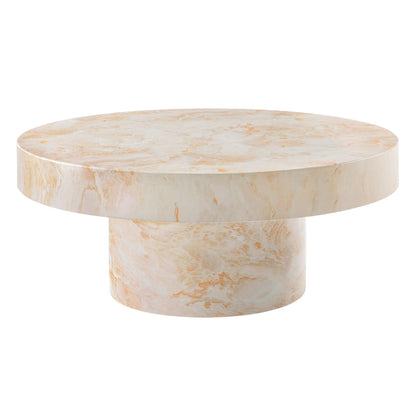 Alora Indoor - Outdoor Patio Concrete Round Coffee Table by Modway EEI-7091 FredCo