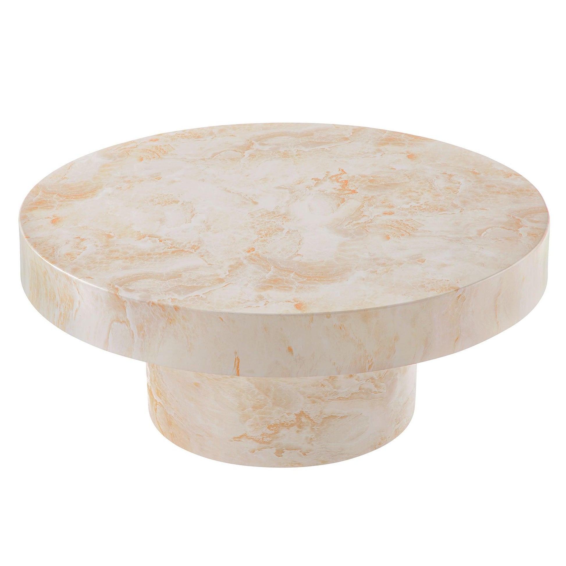 Alora Indoor - Outdoor Patio Concrete Round Coffee Table by Modway EEI-7091 FredCo