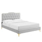 Amber King Platform Bed, MOD-6784 FredCo