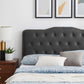 Amber Performance Velvet Queen Platform Bed, MOD-6776 FredCo