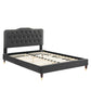 Amber Performance Velvet Twin Platform Bed, MOD-6779 FredCo