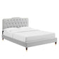 Amber Performance Velvet Twin Platform Bed, MOD-6779 FredCo