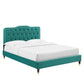 Amber Performance Velvet Twin Platform Bed, MOD-6779 FredCo