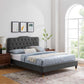 Amber Performance Velvet Twin Platform Bed, MOD-6779 FredCo