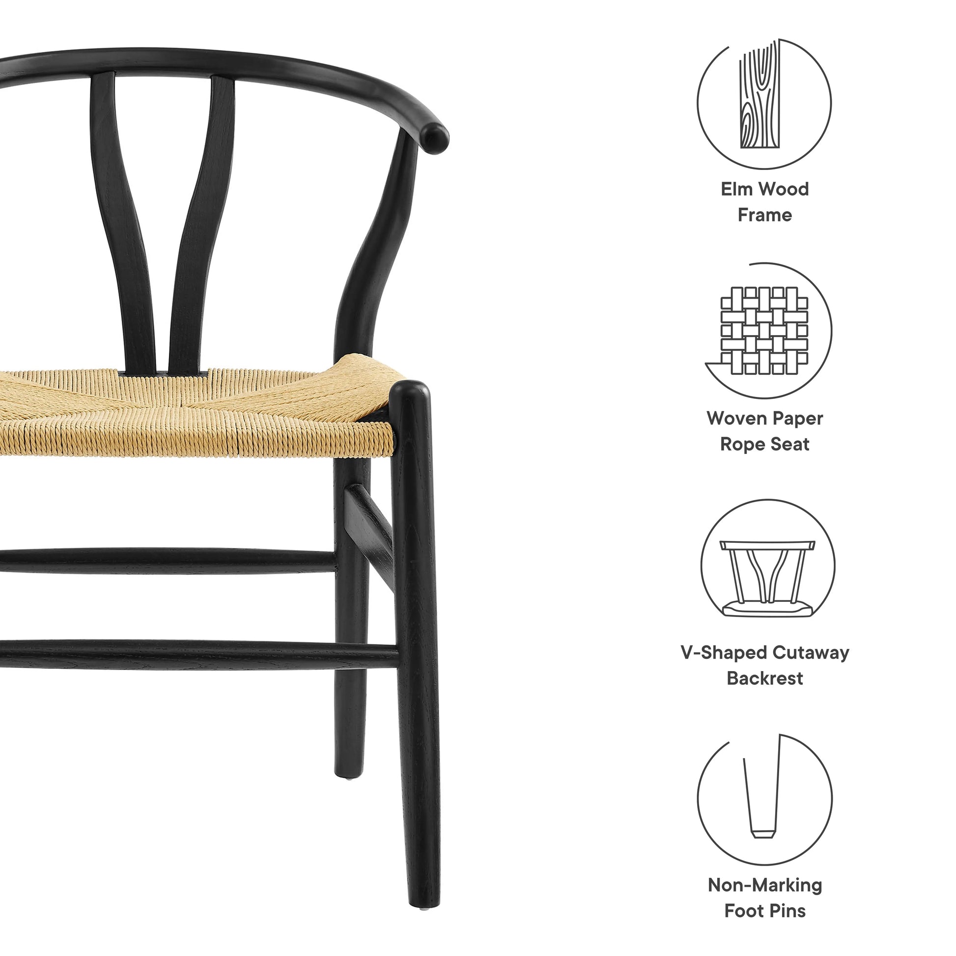 Amish 29" Wood Dining Chair by Modway EEI-7200 FredCo