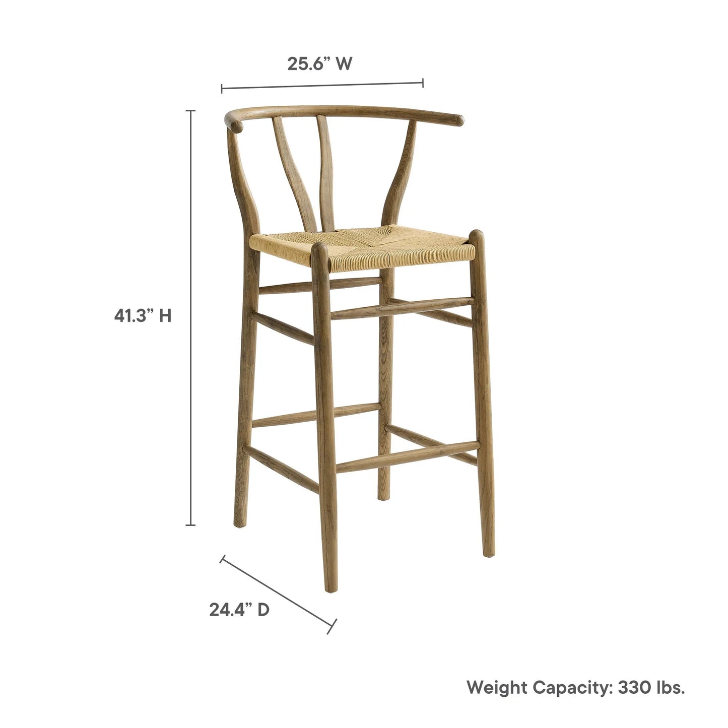 Amish Wood Bar Stool by Modway EEI-7210 FredCo