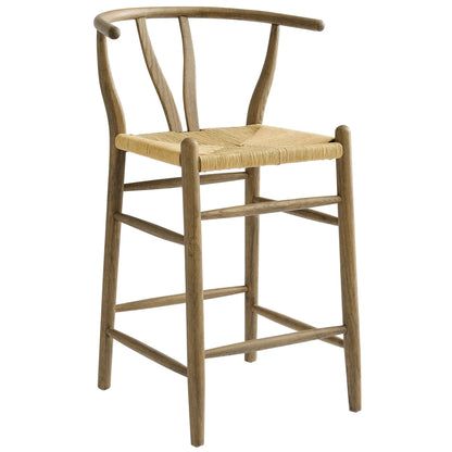Amish Wood Counter Stool by Modway EEI-7206 FredCo