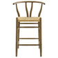 Amish Wood Counter Stool by Modway EEI-7206 FredCo