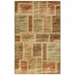 Ammar Rustic Geometric Patchwork Pattern Rug FredCo