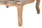 Andre Traditional French Quilted Fabric and Whitewash Finished Wood Accent Chair FredCo