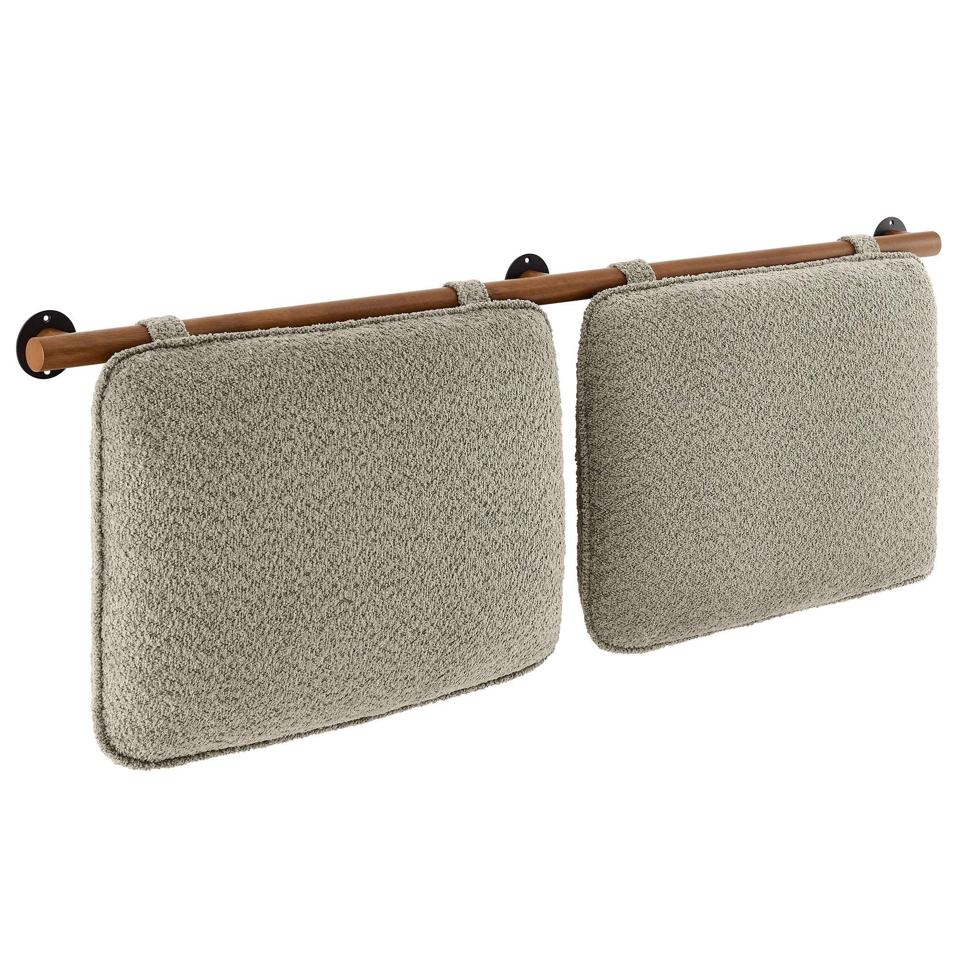 Anela Wall-Mounted Chenille Upholstered King Size Headboard by Modway FredCo