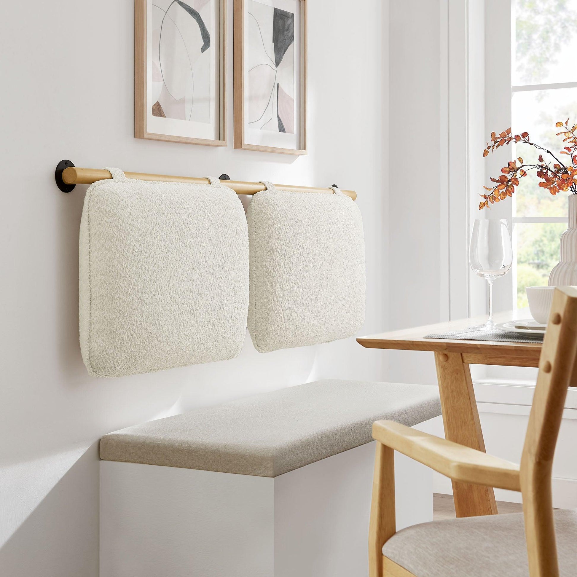 Anela Wall-Mounted Chenille Upholstered King Size Headboard by Modway FredCo