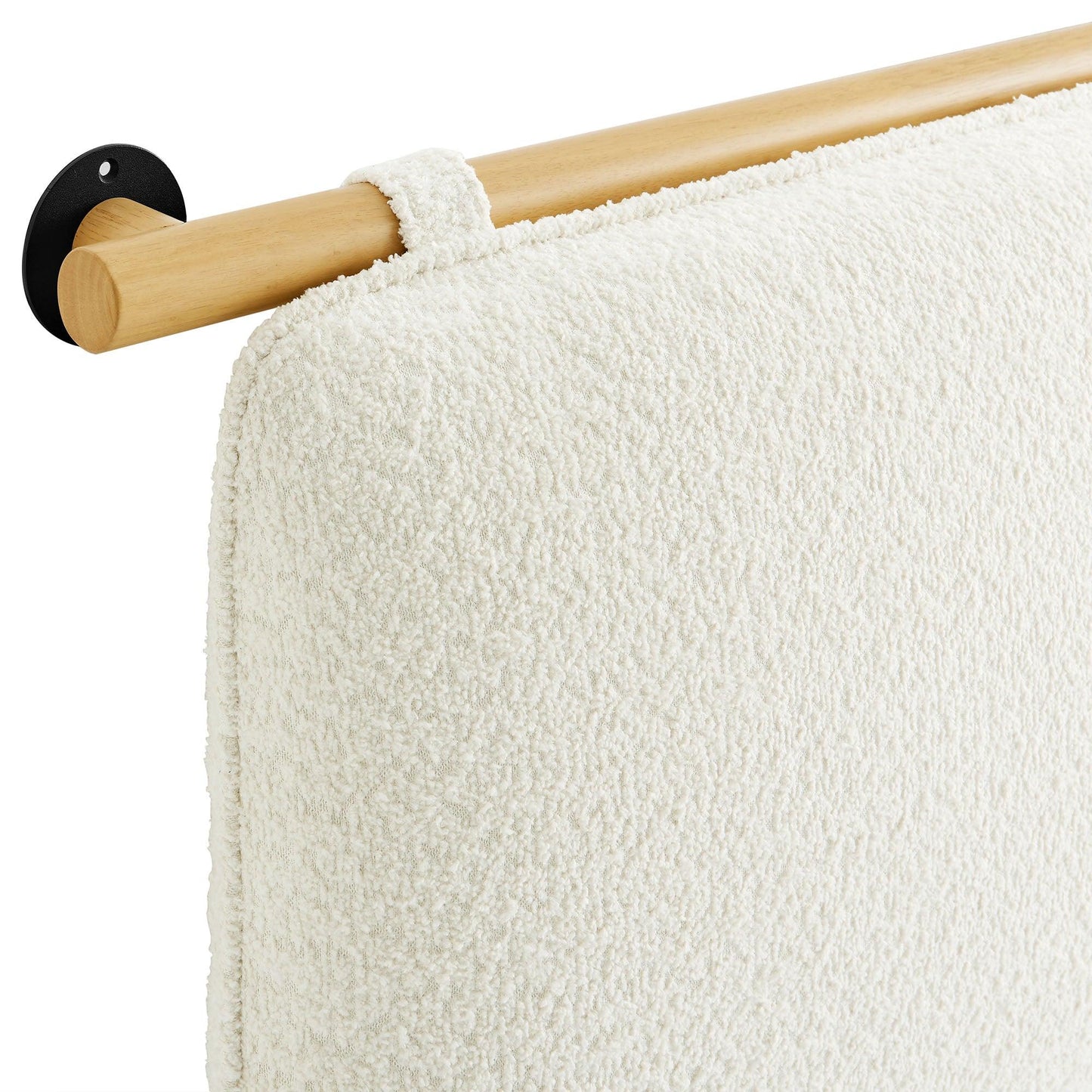 Anela Wall-Mounted Chenille Upholstered King Size Headboard by Modway FredCo