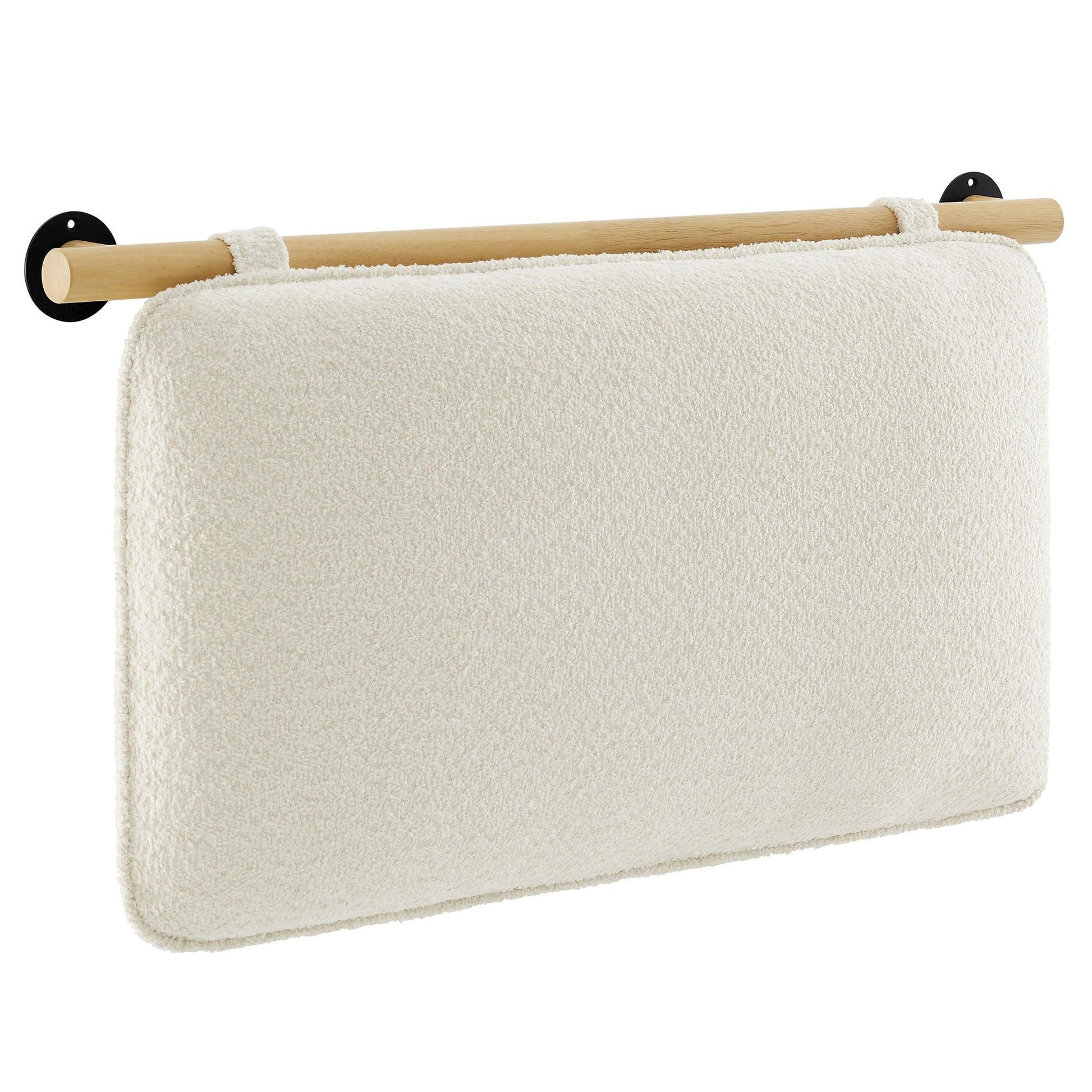 Anela Wall-Mounted Chenille Upholstered Twin Headboard by Modway FredCo