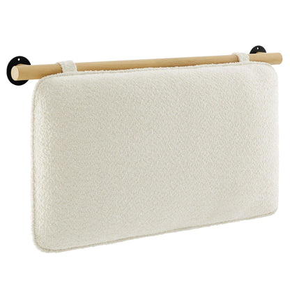 Anela Wall-Mounted Chenille Upholstered Twin Headboard by Modway FredCo