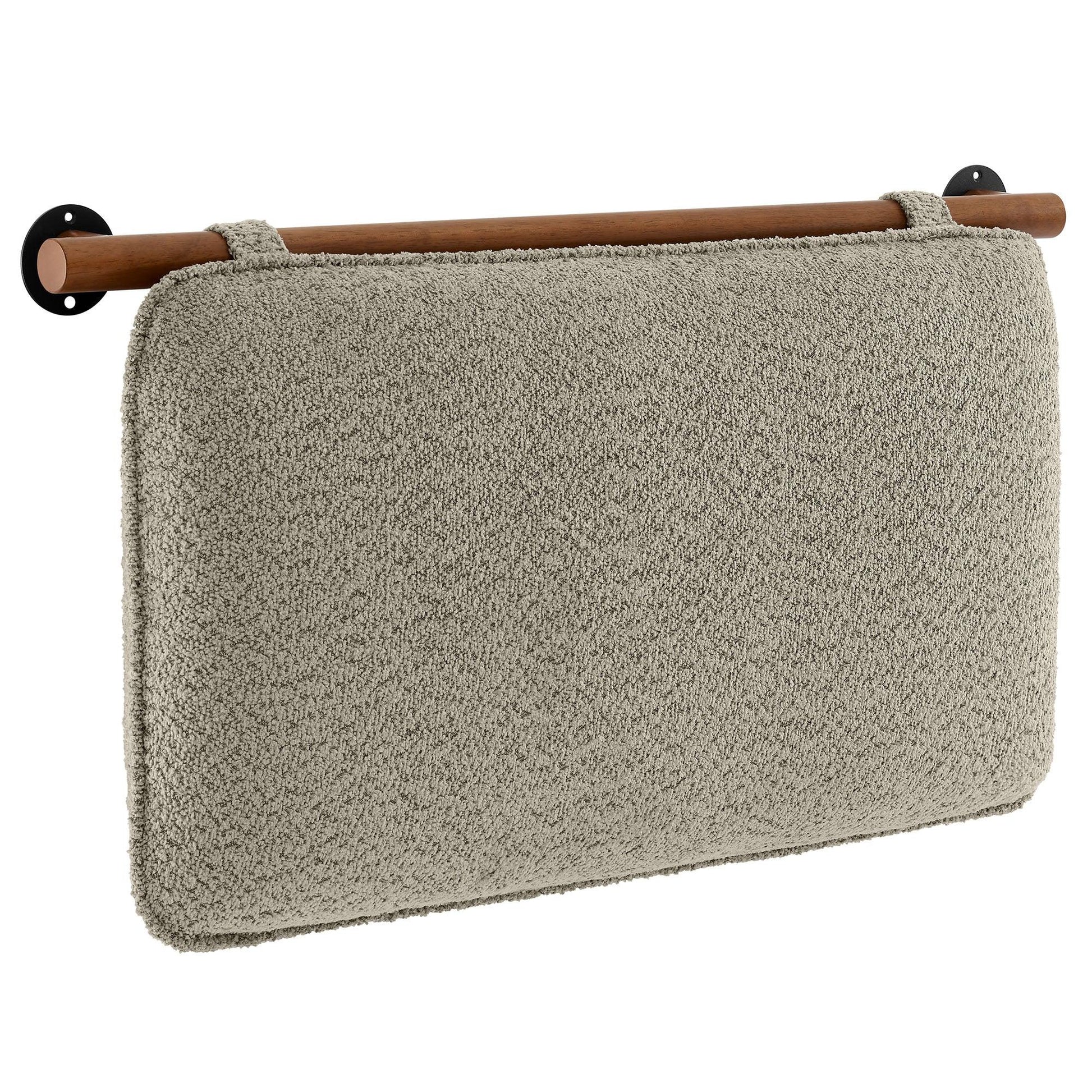 Anela Wall-Mounted Chenille Upholstered Twin Headboard by Modway FredCo