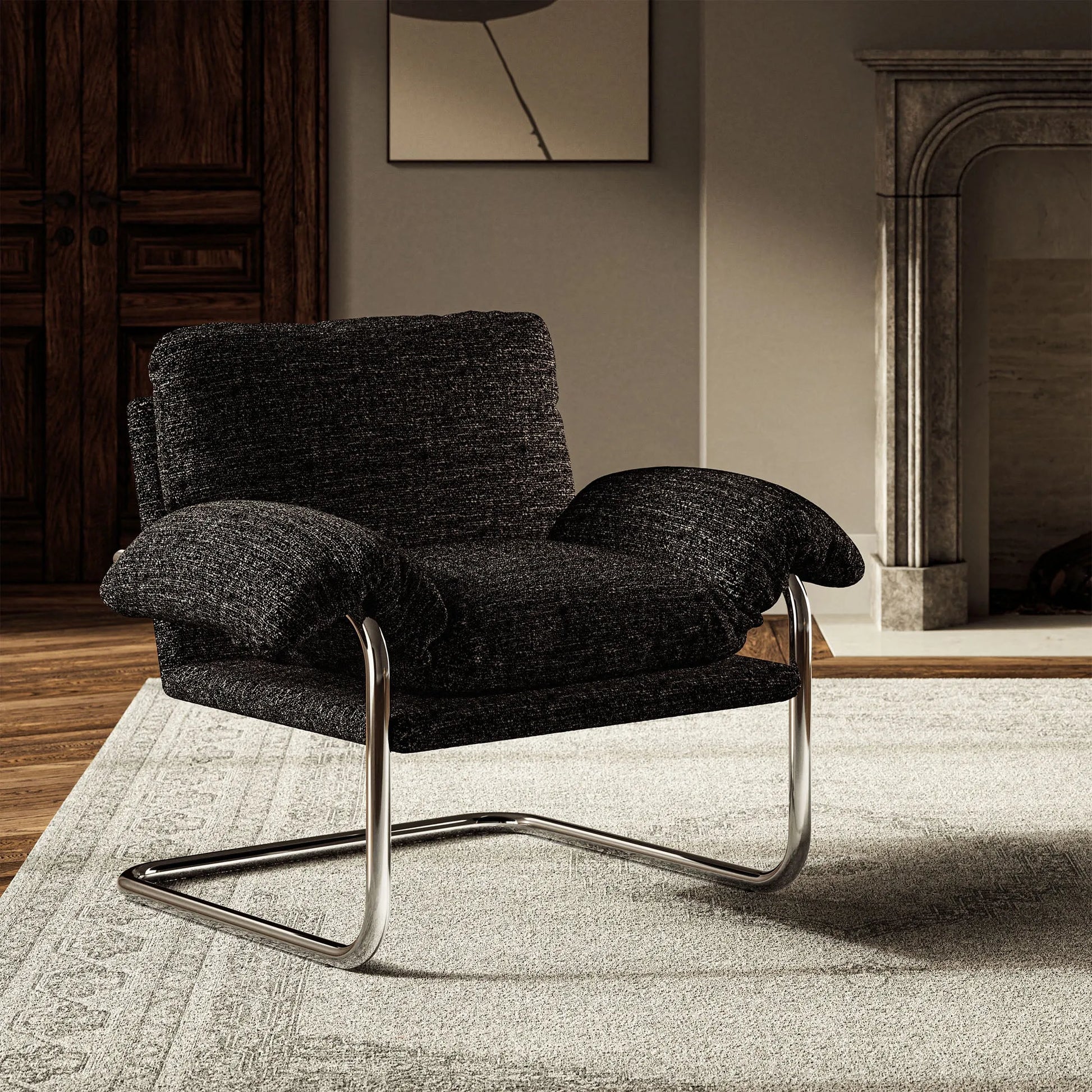 Ansel Boucle Fabric Accent Chair by Modway EEI-7180 FredCo