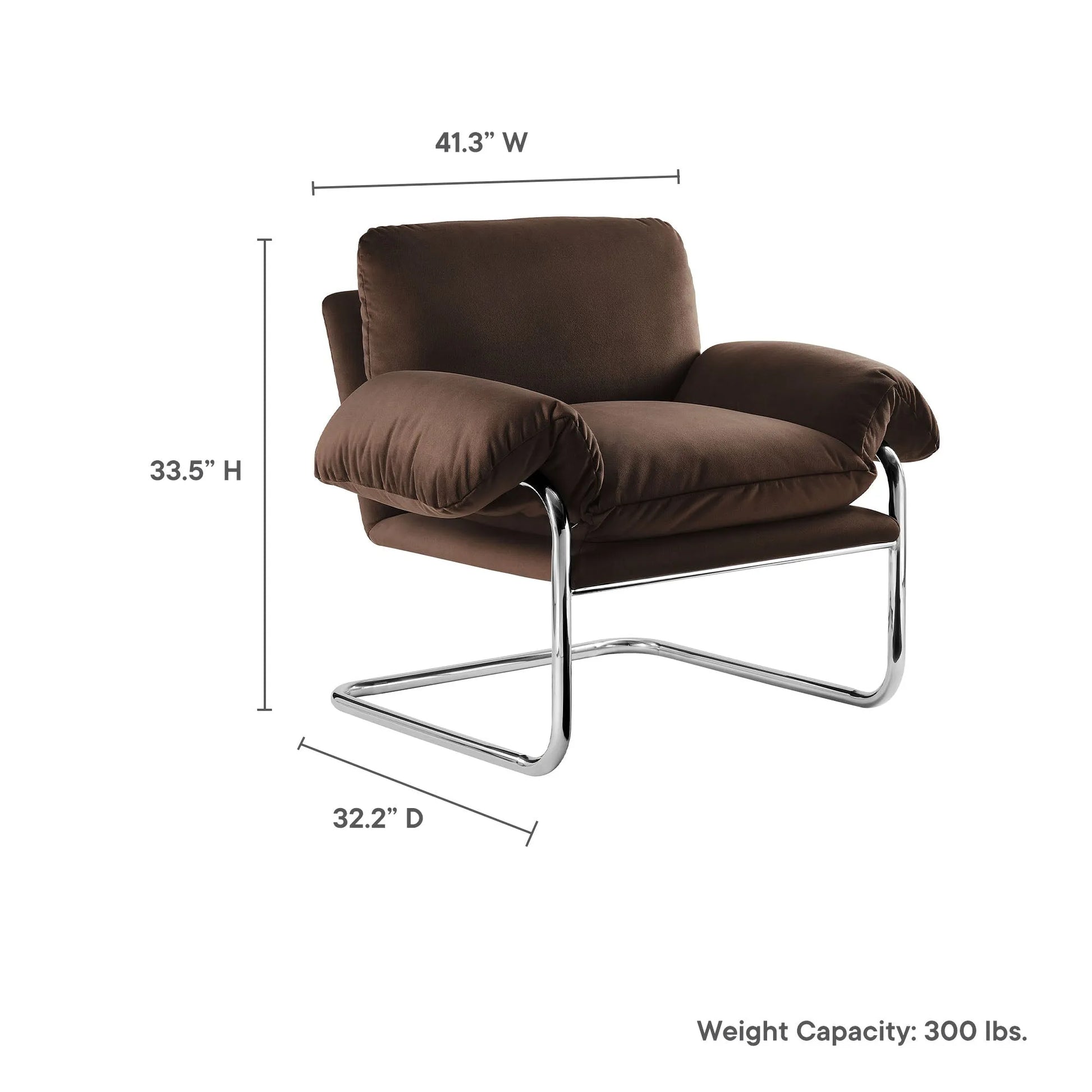 Ansel Performance Velvet Accent Chair by Modway EEI-7181 FredCo