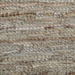 Ansley Handcrafted Leather Modern Metallic Stripe Rug FredCo