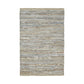 Ansley Handcrafted Leather Modern Metallic Stripe Rug FredCo