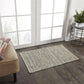 Ansley Handcrafted Leather Modern Metallic Stripe Rug FredCo