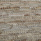 Ansley Handcrafted Leather Modern Metallic Stripe Rug FredCo