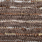 Ansley Handcrafted Leather Modern Metallic Stripe Rug FredCo