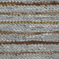 Ansley Handcrafted Leather Modern Metallic Stripe Rug FredCo