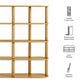 Arcus 4-Tier Oval Wood Bookshelf by Modway EEI-7347 FredCo