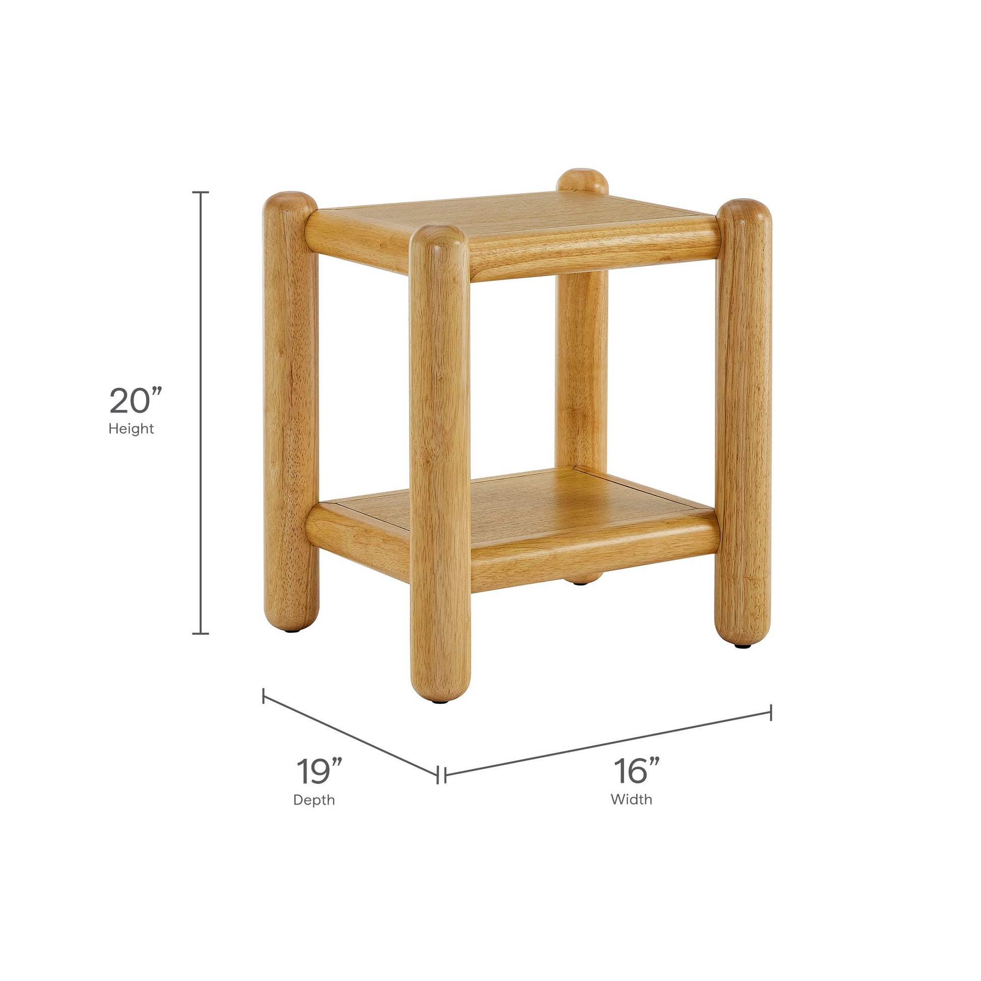Arcus Rectangular 2-Tier Side Table by Modway MOD-7226 FredCo