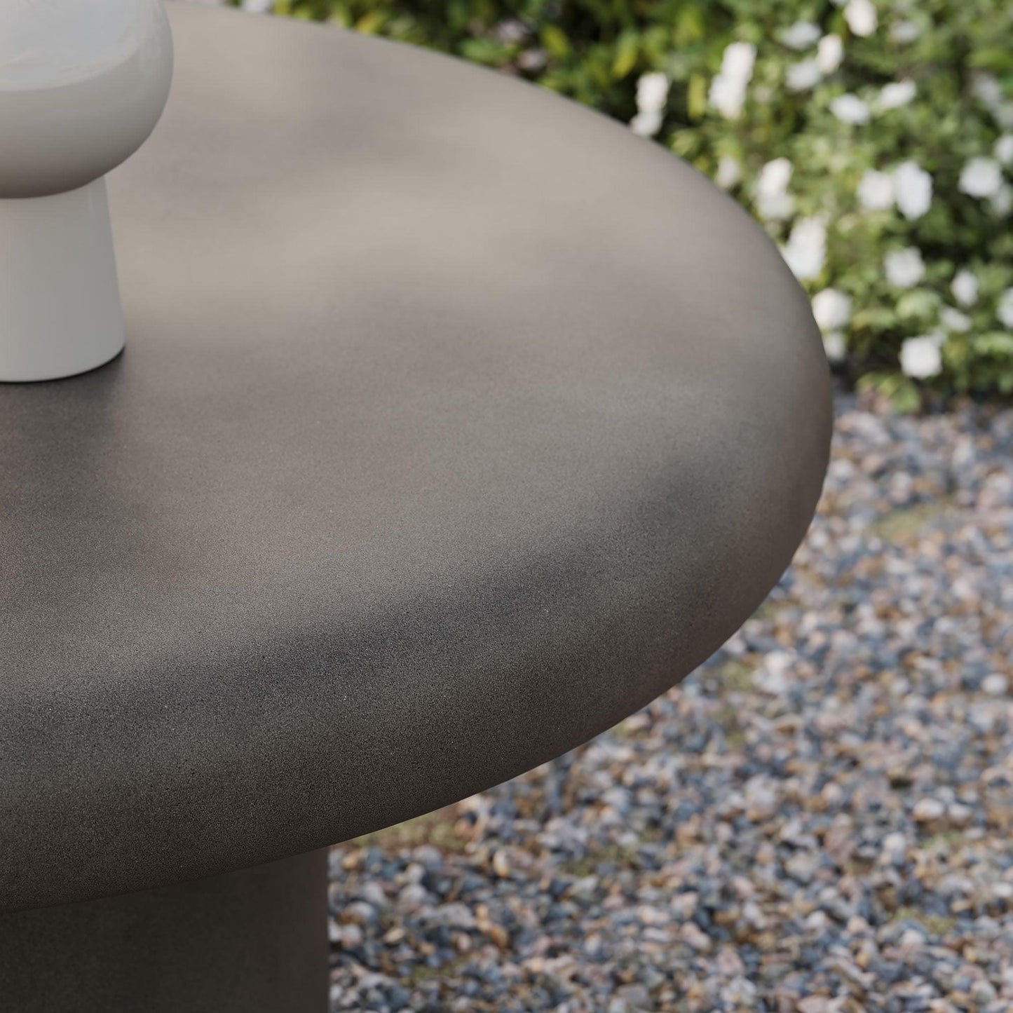 Argos Indoor - Outdoor Patio Concrete Round Coffee Table by Modway EEI-7092 FredCo
