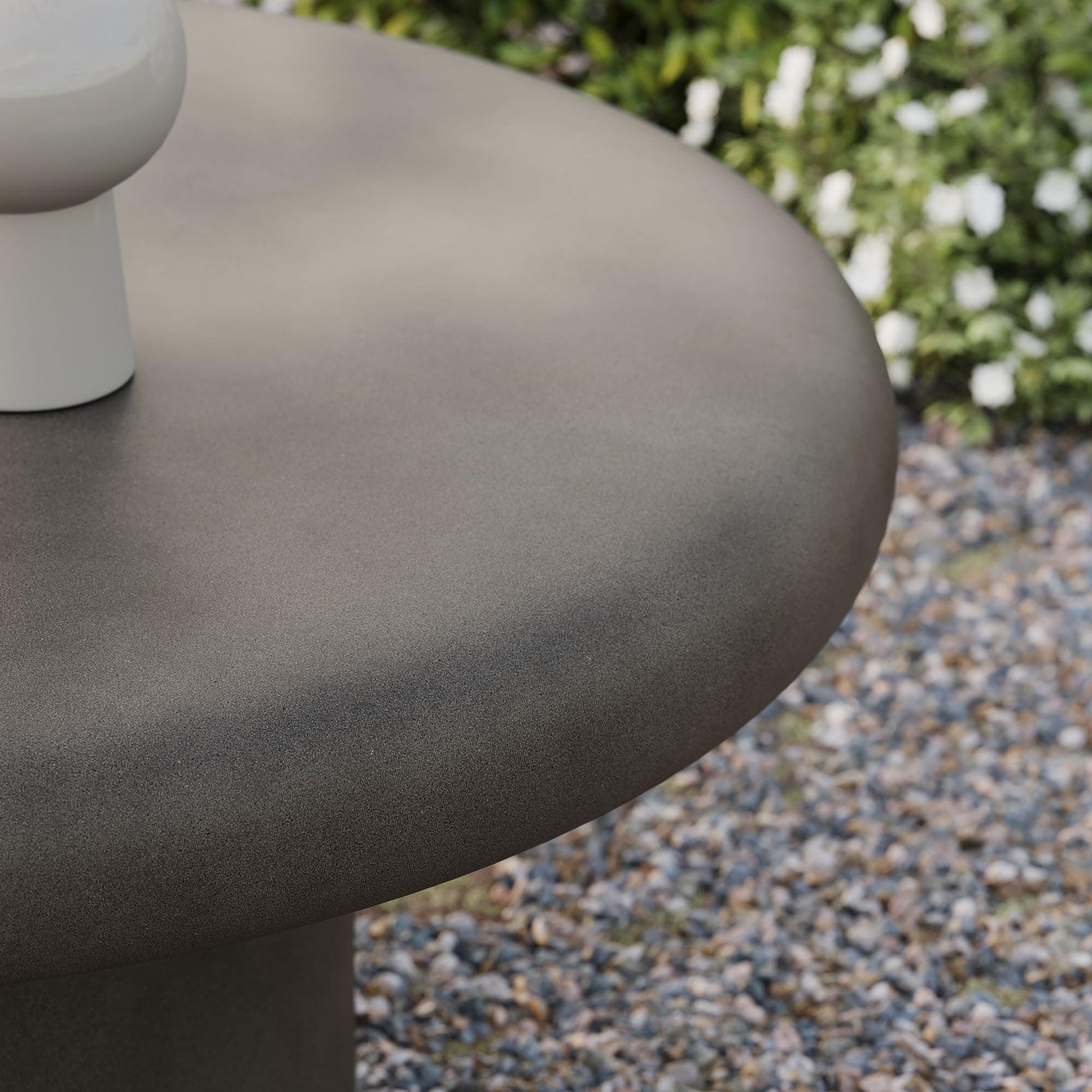 Argos Indoor - Outdoor Patio Concrete Round Coffee Table by Modway EEI-7092 FredCo