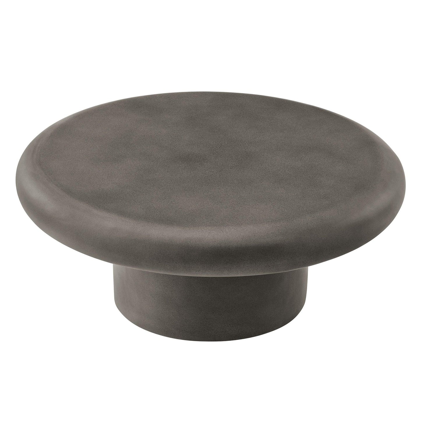 Argos Indoor - Outdoor Patio Concrete Round Coffee Table by Modway EEI-7092 FredCo