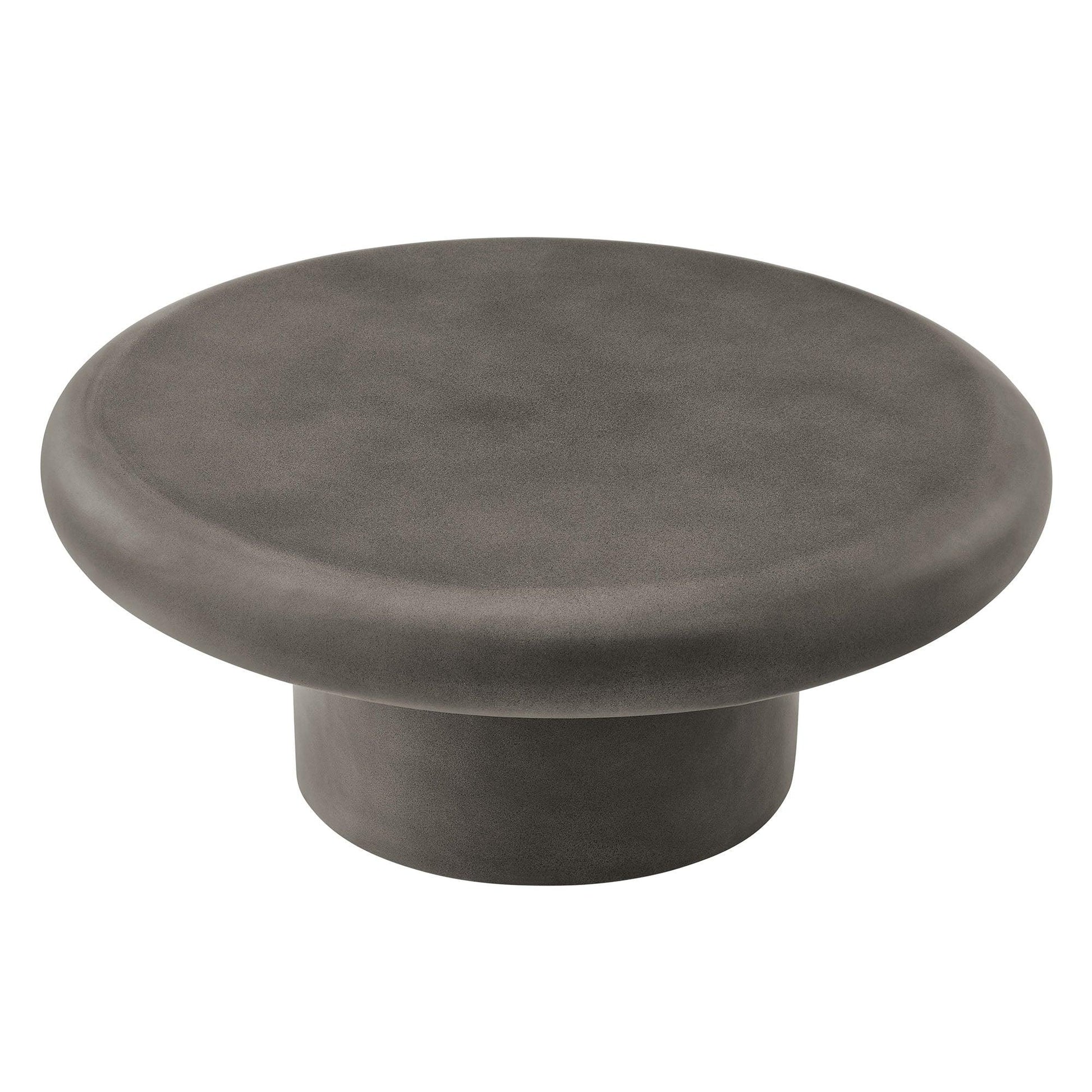 Argos Indoor - Outdoor Patio Concrete Round Coffee Table by Modway EEI-7092 FredCo