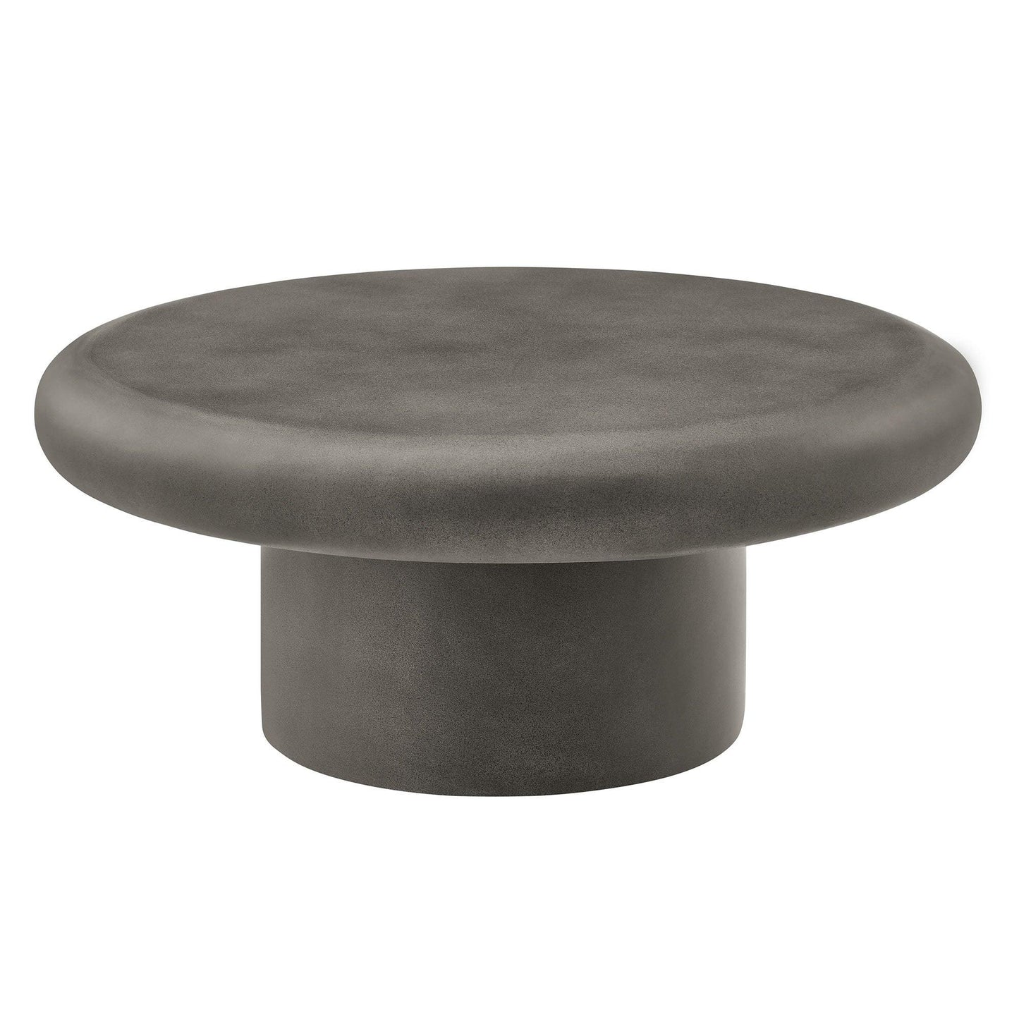 Argos Indoor - Outdoor Patio Concrete Round Coffee Table by Modway EEI-7092 FredCo