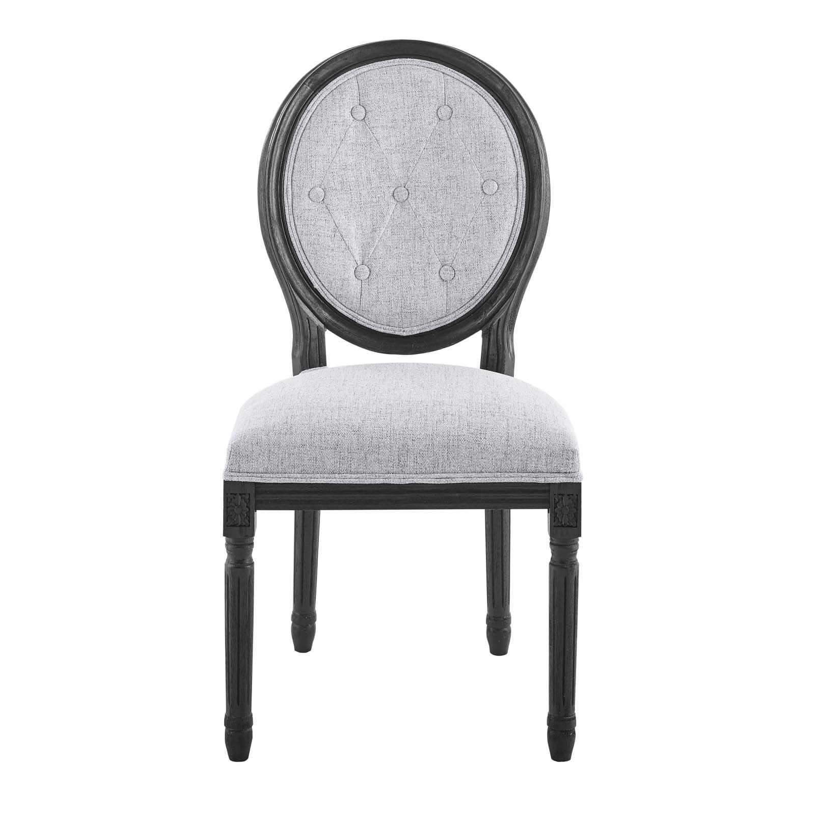 Arise Vintage French Upholstered Fabric Dining Side Chair, EEI-4664 FredCo