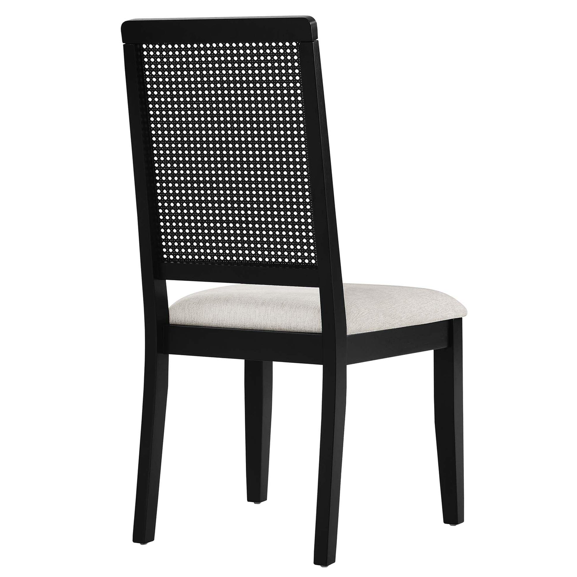 Arlo Faux Rattan and Wood Dining Side Chairs Set of 2 by Modway FredCo